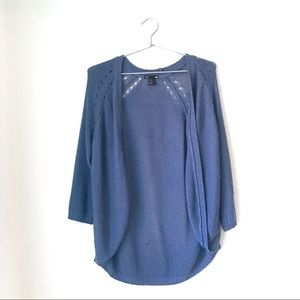 ✨H&M BLUE OVERSIZED CARDIGAN✨